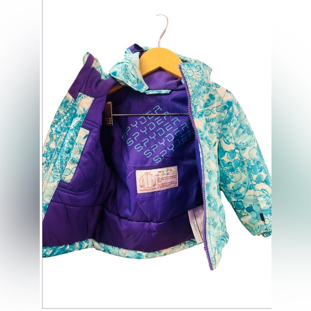 Spyder Bitsy Glam Jacket 2 Piece Snow Suit Set for Toddler Girl - Picture 4 of 16